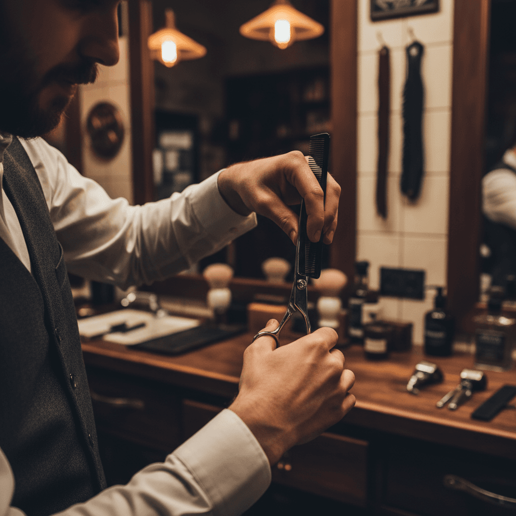 Close-up of a tailor's hands adjusting a skirt hem on a mannequin.